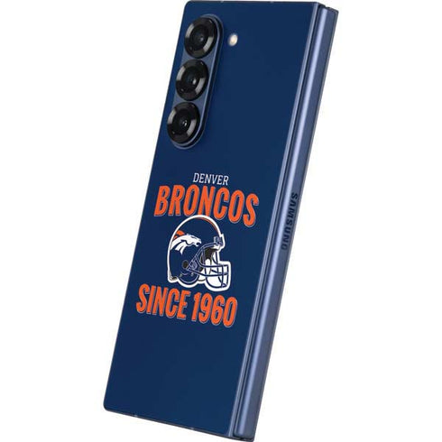 NFL Denver Broncos Helmet Galaxy Z Fold6 Skin