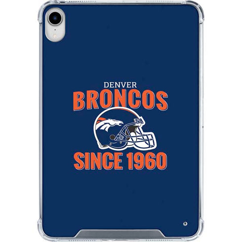 NFL Denver Broncos Helmet iPad 11th Gen (2025) Clear Case