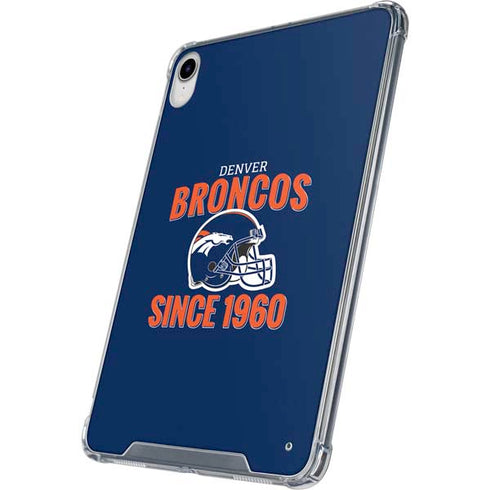 NFL Denver Broncos Helmet iPad 11th Gen (2025) Clear Case