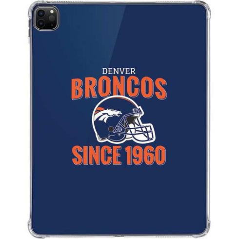 NFL Denver Broncos Helmet iPad Pro 11in (2024) Clear Case