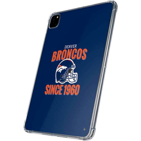 NFL Denver Broncos Helmet iPad Pro 11in (2024) Clear Case