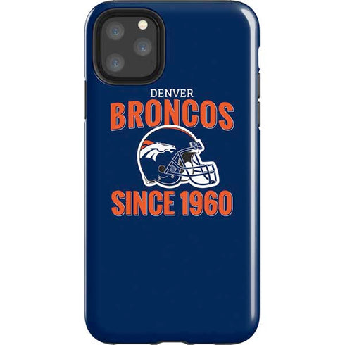 NFL Denver Broncos Helmet iPhone 11 Pro Max Impact Case