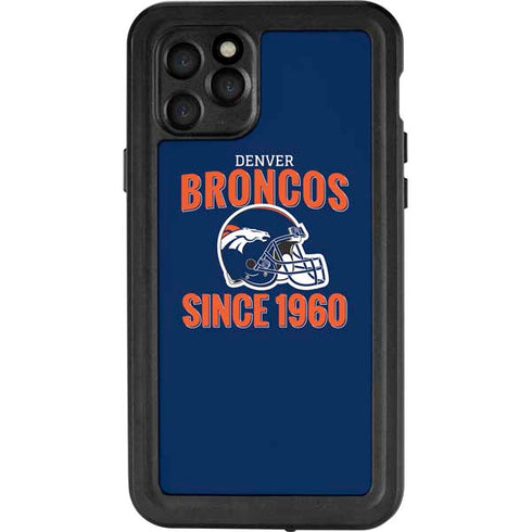 NFL Denver Broncos Helmet iPhone 11 Pro Waterproof Case