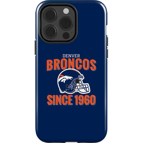 NFL Denver Broncos Helmet iPhone 15 Pro Impact Case