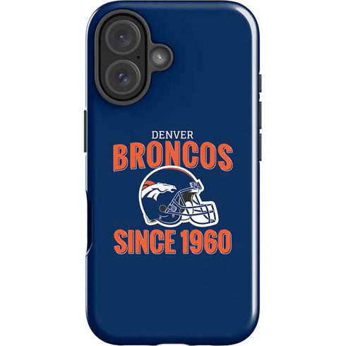 NFL Denver Broncos Helmet iPhone 16 Impact Case