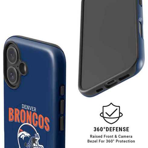 NFL Denver Broncos Helmet iPhone 16 Magsafe Impact Case