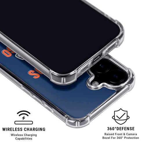 NFL Denver Broncos Helmet iPhone 16 Plus Clear Case