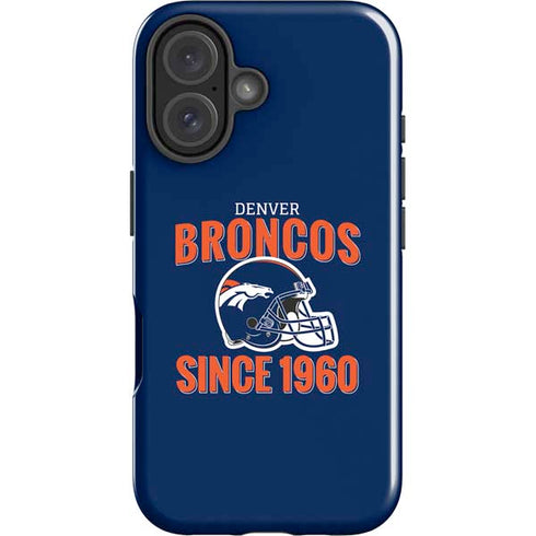 NFL Denver Broncos Helmet iPhone 16 Plus Impact Case