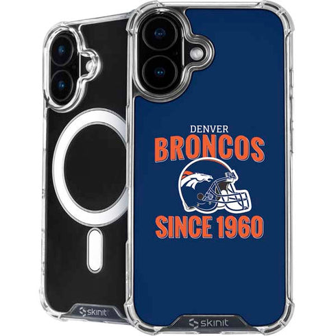 NFL Denver Broncos Helmet iPhone 16 Plus MagSafe Case