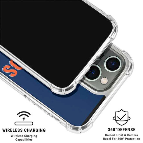 NFL Denver Broncos Helmet iPhone 16 Pro Clear Case