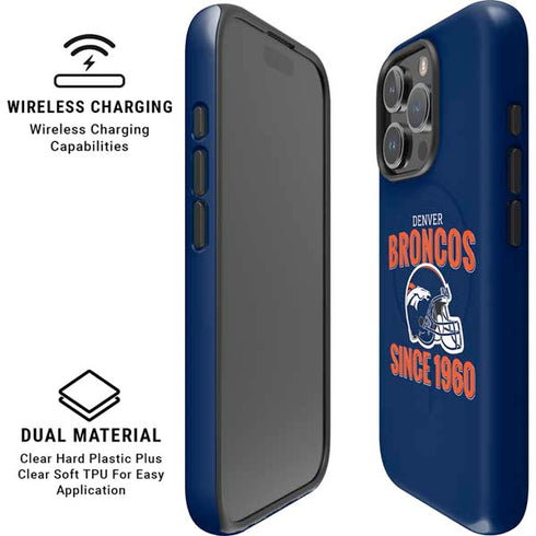 NFL Denver Broncos Helmet iPhone 16 Pro Magsafe Impact Case
