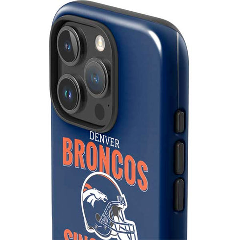 NFL Denver Broncos Helmet iPhone 16 Pro Max Impact Case