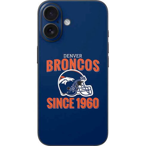 NFL Denver Broncos Helmet iPhone 16 Skin