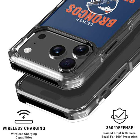 NFL Denver Broncos Helmet iPhone 18 Pro Clear Case