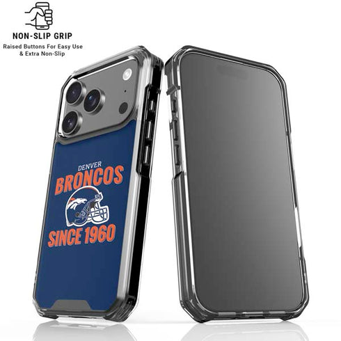 NFL Denver Broncos Helmet iPhone 18 Pro Clear Case