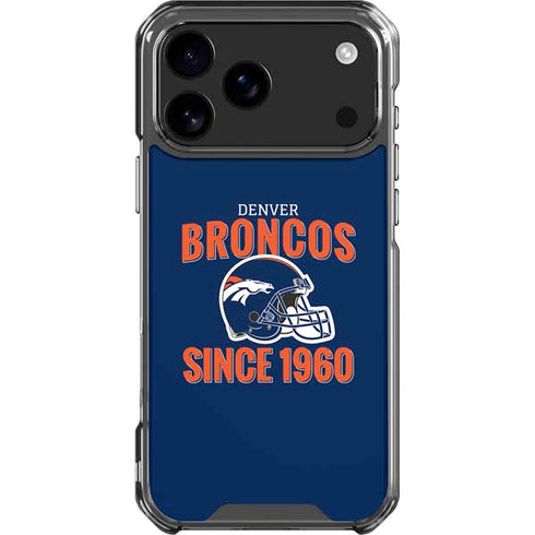 NFL Denver Broncos Helmet iPhone 18 Pro Max Clear Case