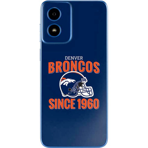 NFL Denver Broncos Helmet Moto G Play 4G (2024) Skin