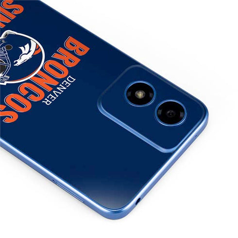 NFL Denver Broncos Helmet Moto G Play 4G (2024) Skin