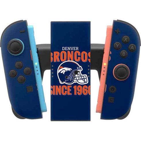 NFL Denver Broncos Helmet Nintendo Switch 2 (2025) Joy-Con Controller Skin