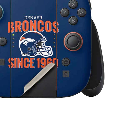 NFL Denver Broncos Helmet Nintendo Switch 2 (2025) Joy-Con Controller Skin