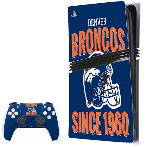 NFL Denver Broncos Helmet PS5 Pro Bundle Skin