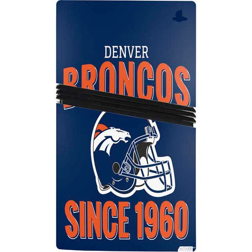 NFL Denver Broncos Helmet PS5 Pro Console Skin