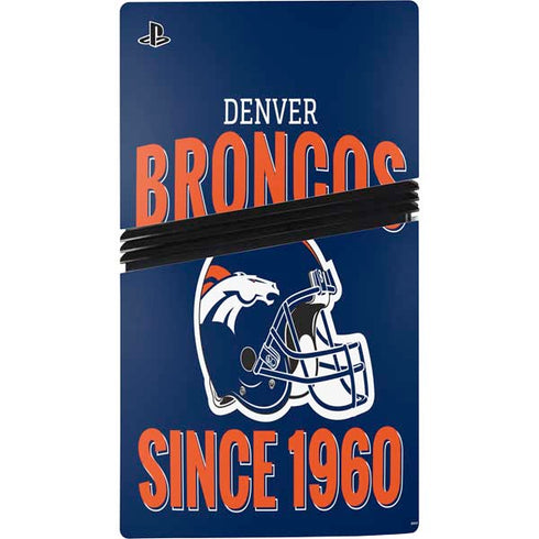 NFL Denver Broncos Helmet PS5 Pro Disk Console Skin