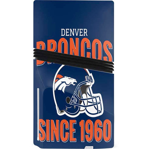 NFL Denver Broncos Helmet PS5 Pro Disk Console Skin