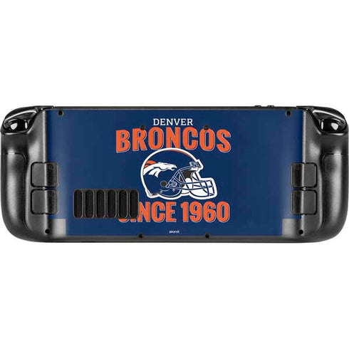 NFL Denver Broncos Helmet Steam Deck Handheld Gaming Computer Skin