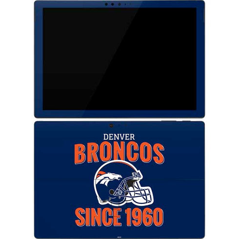 NFL Denver Broncos Helmet Surface Pro 7 Skin