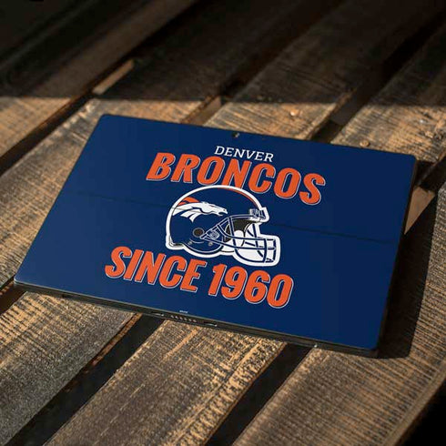 NFL Denver Broncos Helmet Surface Pro 7 Skin
