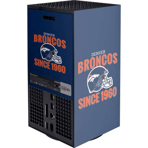 NFL Denver Broncos Helmet XBox Series X Digital Edition Console Skin