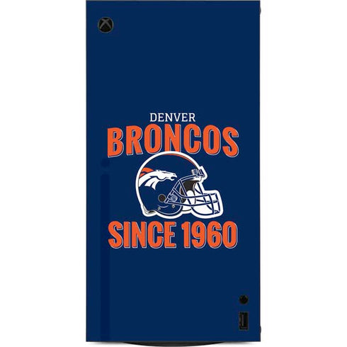 NFL Denver Broncos Helmet XBox Series X Digital Edition Console Skin