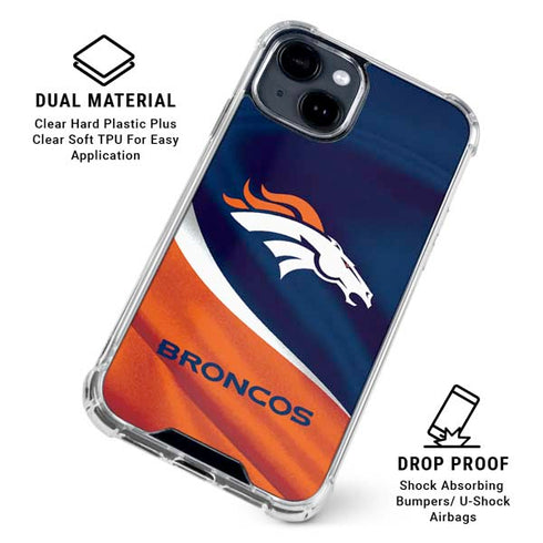 NFL Denver Broncos iPhone 15 Clear Case