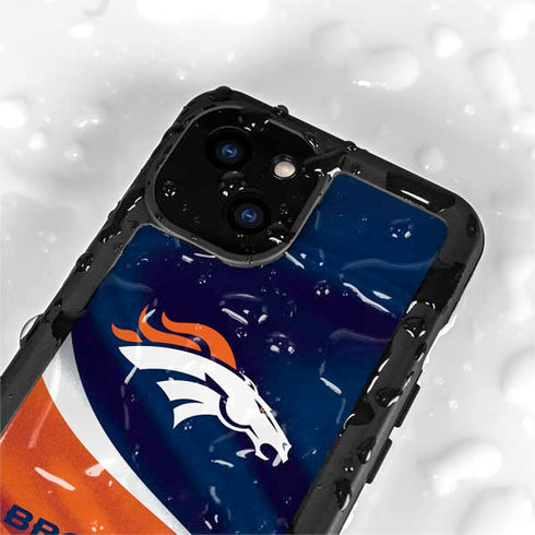 NFL Denver Broncos iPhone 15 Plus Waterproof Case