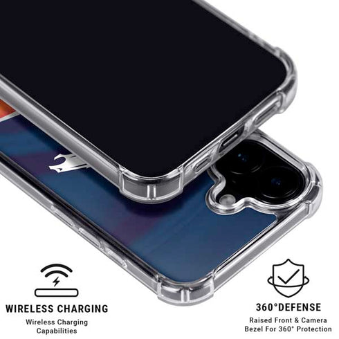 NFL Denver Broncos iPhone 16 Clear Case