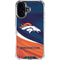 NFL Denver Broncos iPhone 16 Plus Clear Case