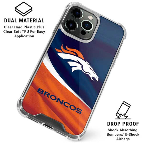 NFL Denver Broncos iPhone 16 Pro Max Clear Case