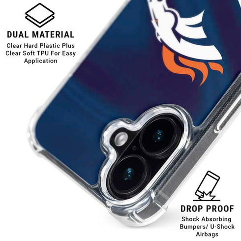 NFL Denver Broncos iPhone 17 Clear Case