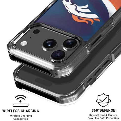 NFL Denver Broncos iPhone 17 Pro Max Clear Case