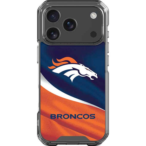 NFL Denver Broncos iPhone 18 Pro Clear Case