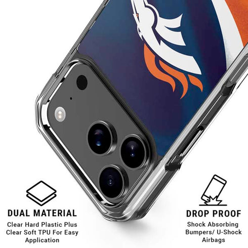 NFL Denver Broncos iPhone 18 Pro Clear Case