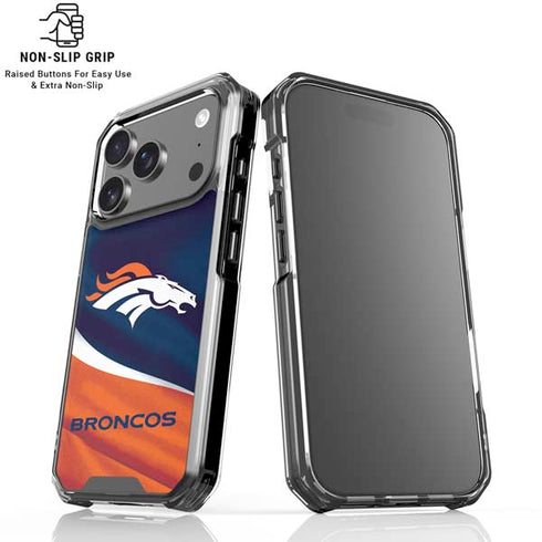 NFL Denver Broncos iPhone 18 Pro Clear Case