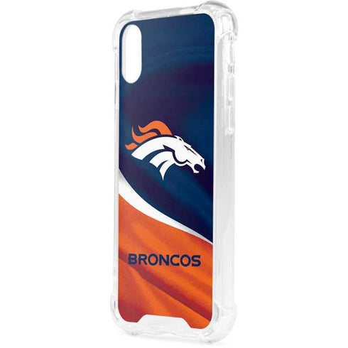 NFL Denver Broncos iPhone XS Clear Case