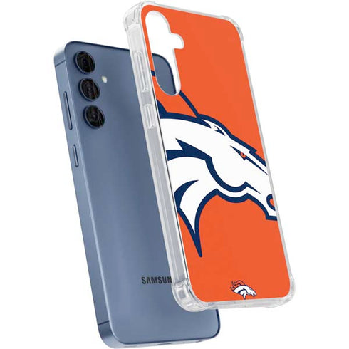 NFL Denver Broncos Large Logo Galaxy A35 5G Clear Case