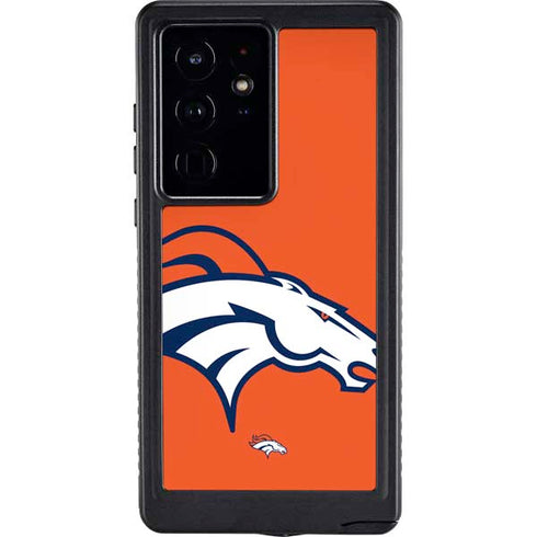 NFL Denver Broncos Large Logo Galaxy S24 Ultra Waterproof Case