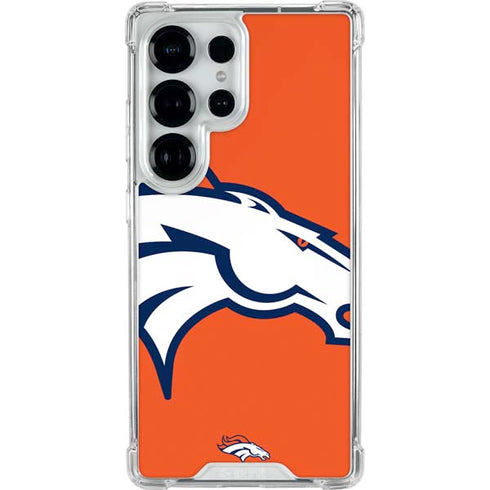 NFL Denver Broncos Large Logo Galaxy S25 Ultra Clear Case