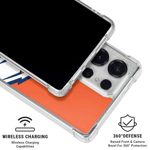 NFL Denver Broncos Large Logo Galaxy S25 Ultra Clear Case