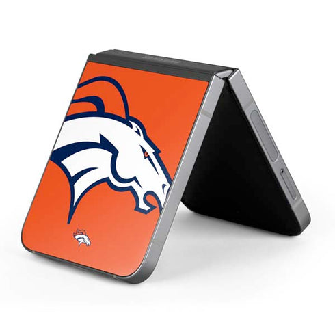 NFL Denver Broncos Large Logo Galaxy Z Flip6 Skin