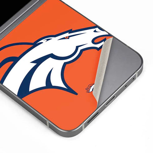 NFL Denver Broncos Large Logo Galaxy Z Flip6 Skin